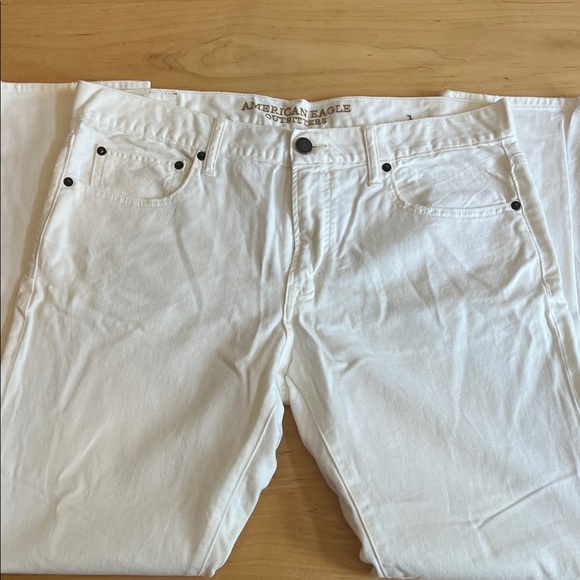 American Eagle Outfitters Men's Crisp White Jeans 36x32 - Picture 1 of 8